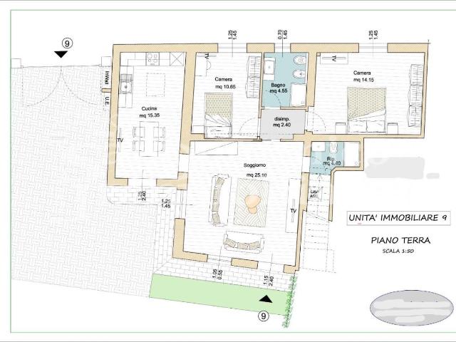 Appartamento in vendita a San Benedetto, Cascina