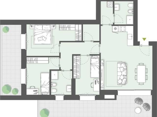 Appartamento in vendita a Villa Fiorita, Cassina De' Pecchi