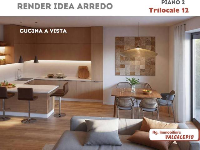 Appartamento in vendita a Tagliuno, Castelli Calepio