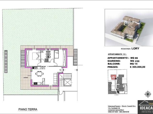 Appartamento in vendita a Cesano Maderno, Binzago