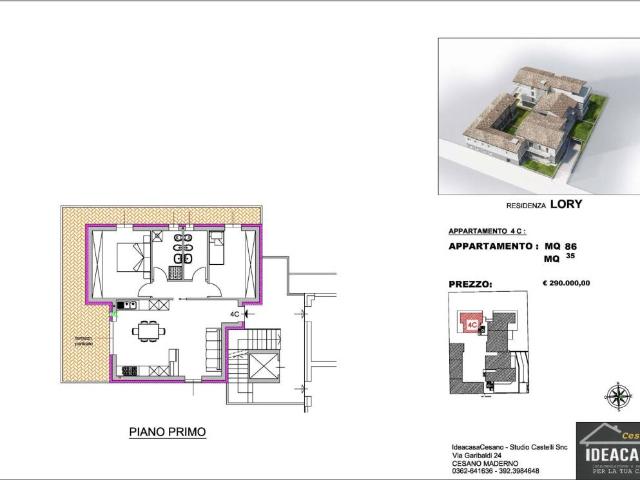 Appartamento in vendita a Cesano Maderno, Binzago