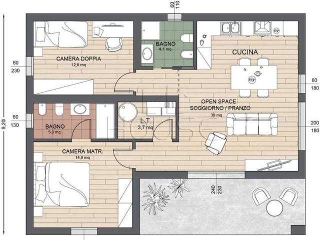 Appartamento in vendita a Passerina, Città di Castello