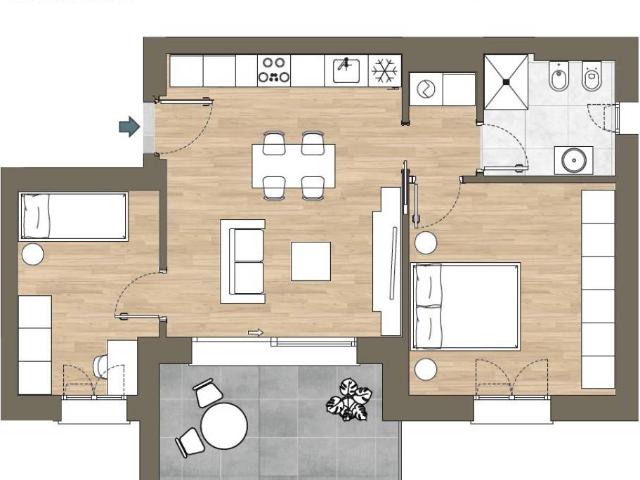 Appartamento in vendita a Sagnino, Como