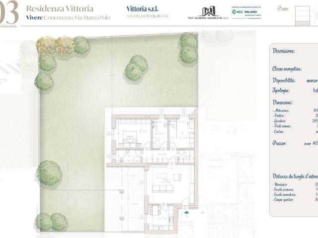 Appartamento in vendita a Cascina San Vincenzo, Concorezzo