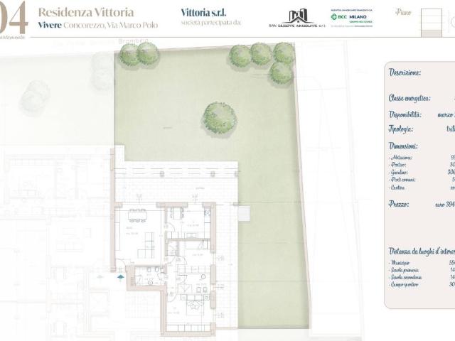 Appartamento in vendita a Cascina San Vincenzo, Concorezzo