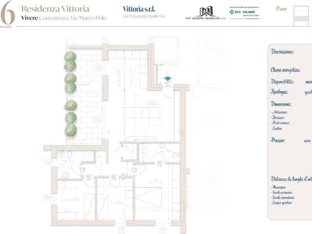 Appartamento in vendita a Cascina San Vincenzo, Concorezzo