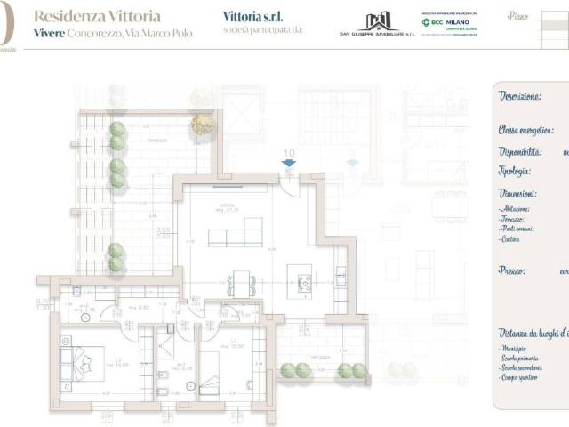 Appartamento in vendita a Cascina San Vincenzo, Concorezzo