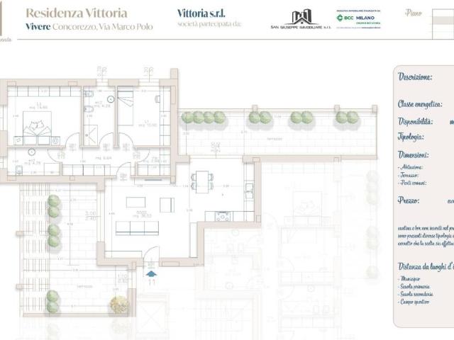 Appartamento in vendita a Cascina San Vincenzo, Concorezzo