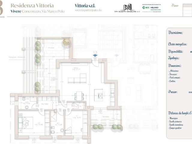 Appartamento in vendita a Cascina San Vincenzo, Concorezzo