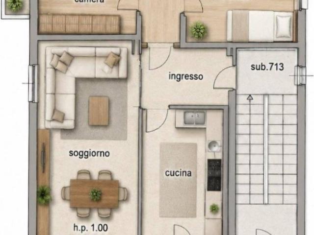 Appartamento in vendita a Curno, Lombardia