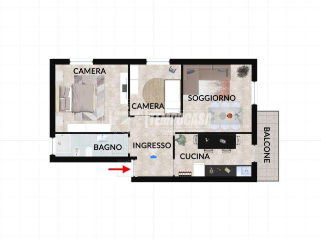 Appartamento in vendita a Tirassegno, Marche