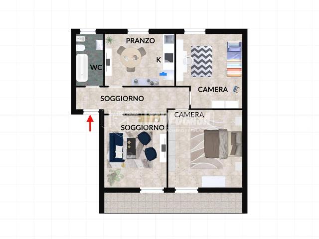 Appartamento in vendita a Tirassegno, Marche