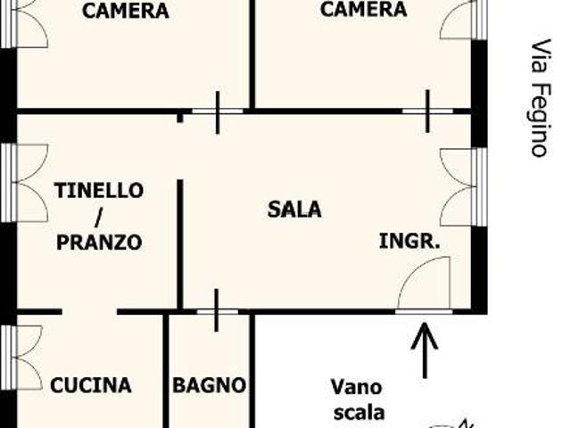 Appartamento in vendita a Val Polcevera, Serra Riccò