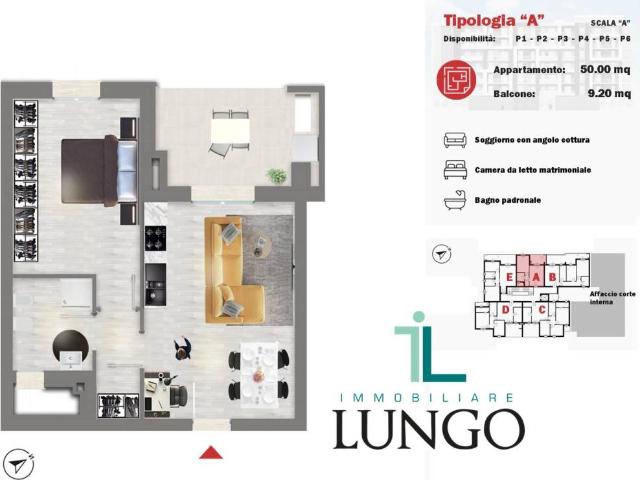 Appartamento in vendita a Campo Boario, Latina