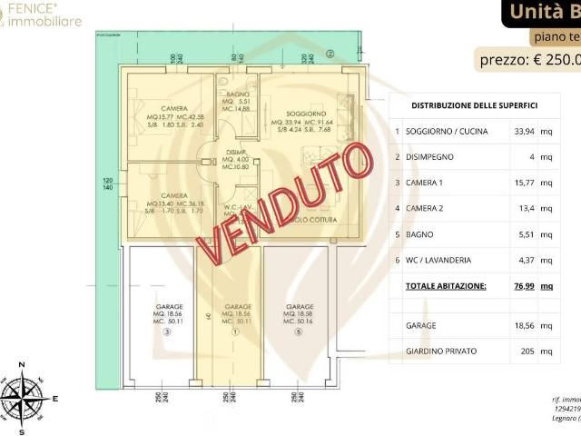 Appartamento in vendita a Legnaro, Veneto