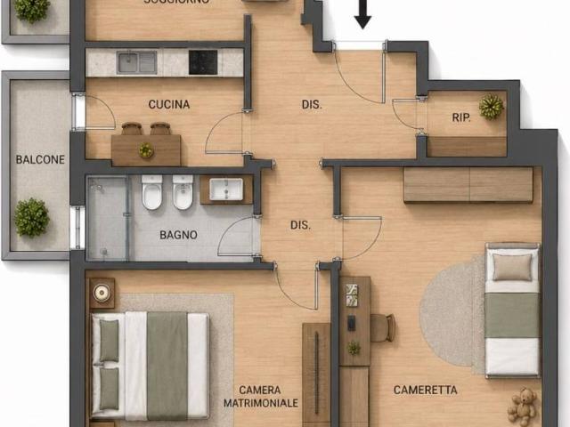 Appartamento in vendita a Villaggio del Sole, Limbiate