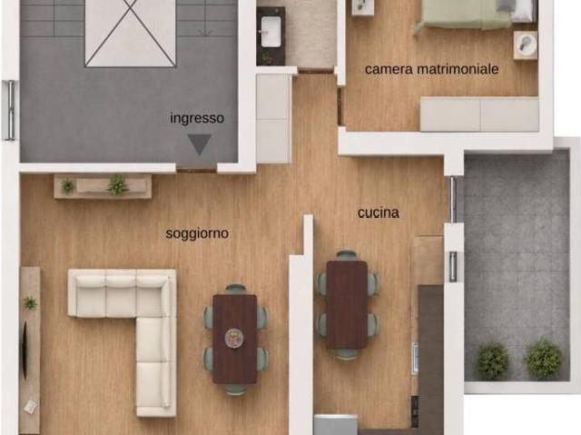 Appartamento in vendita a Robbiano, Mediglia