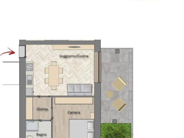 Appartamento in vendita a Melegnano, Lombardia