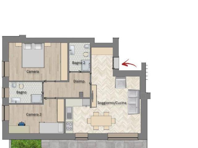Appartamento in vendita a Melegnano, Lombardia
