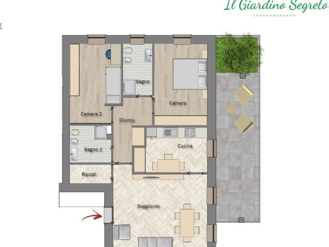 Appartamento in vendita a Melegnano, Lombardia