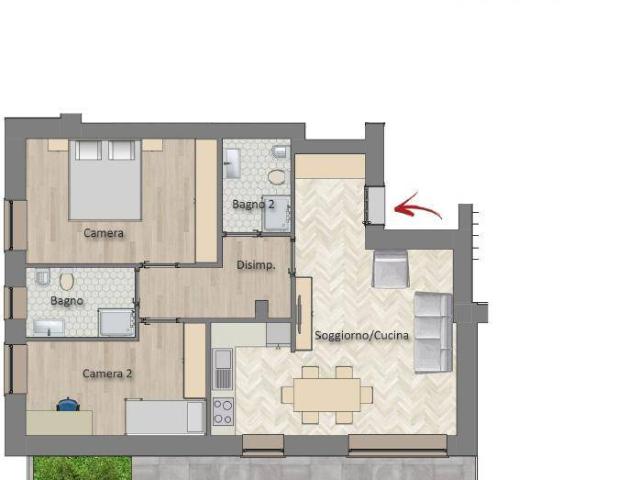 Appartamento in vendita a Melegnano, Lombardia