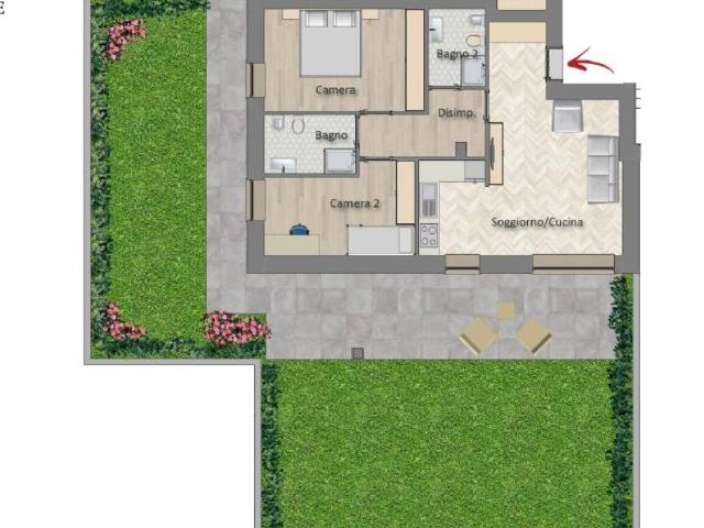 Appartamento in vendita a Melegnano, Lombardia