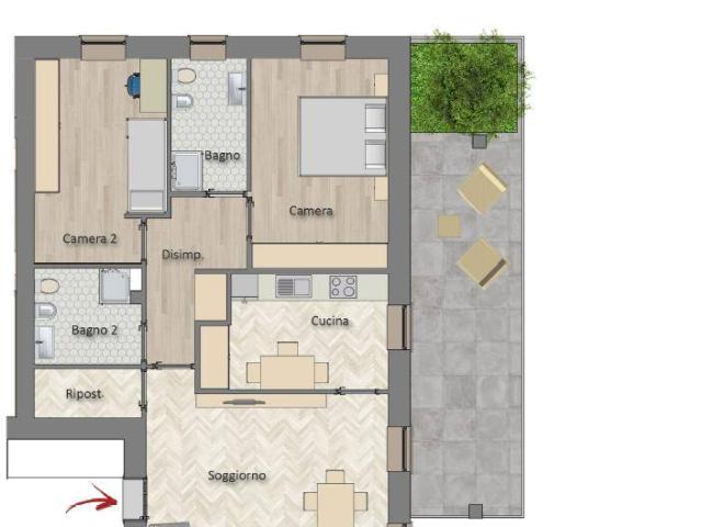 Appartamento in vendita a Melegnano, Lombardia