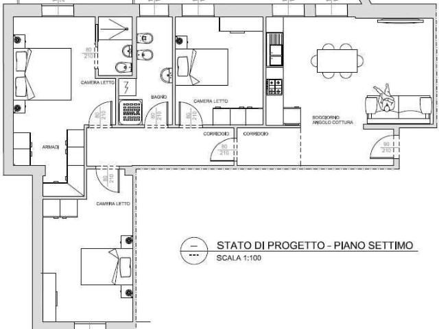 Appartamento in vendita a Buon Pastore-Sant'Agnese-San Damaso, Modena