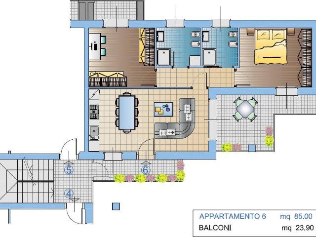 Appartamento in vendita a Quattro Strade, Montevecchia