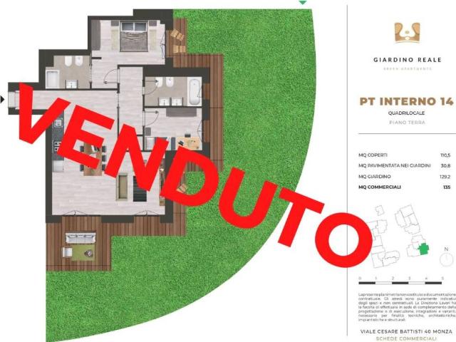 Appartamento in vendita a Rondò dei Pini, Monza