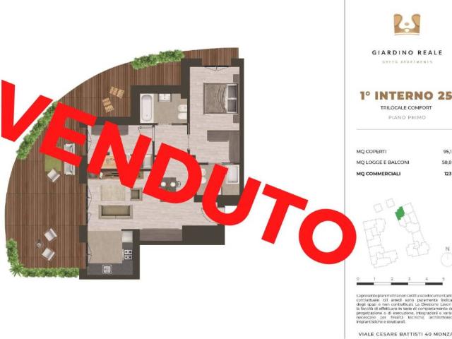Appartamento in vendita a Rondò dei Pini, Monza
