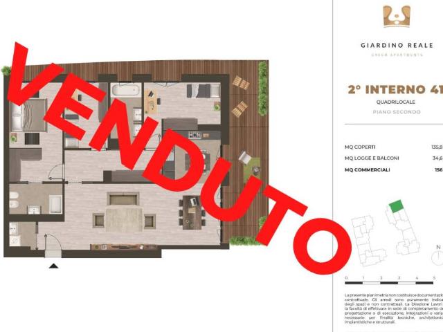 Appartamento in vendita a Rondò dei Pini, Monza
