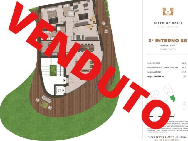 Appartamento in vendita a Rondò dei Pini, Monza