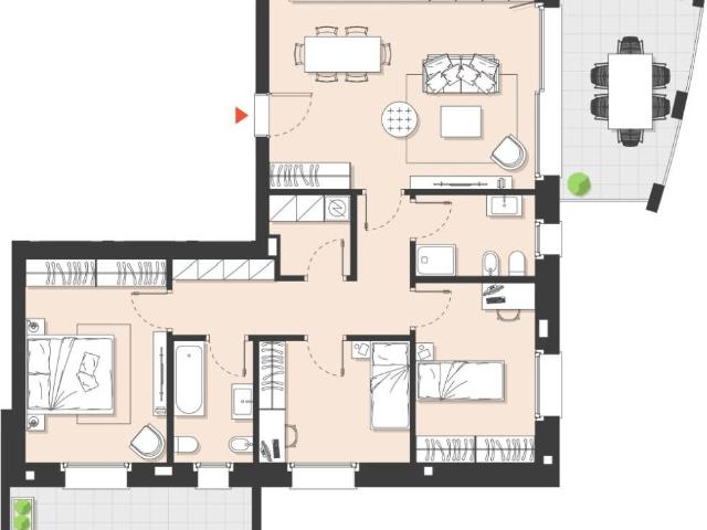 Appartamento in vendita a Rondò dei Pini, Monza