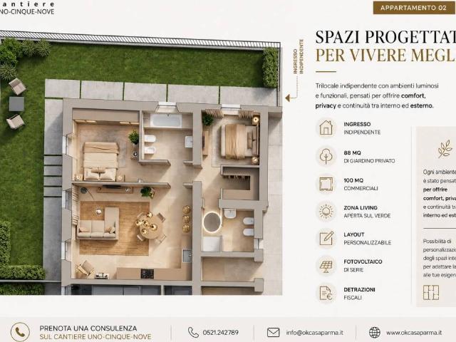 Appartamento in vendita a Casello, Parma