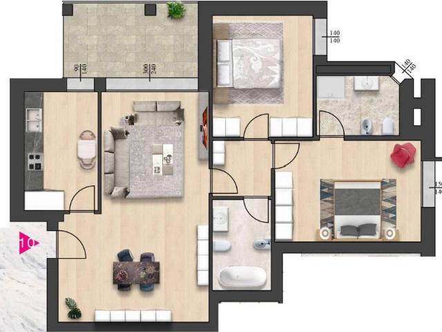 Appartamento in vendita a San Pellegrino, Sorbolo