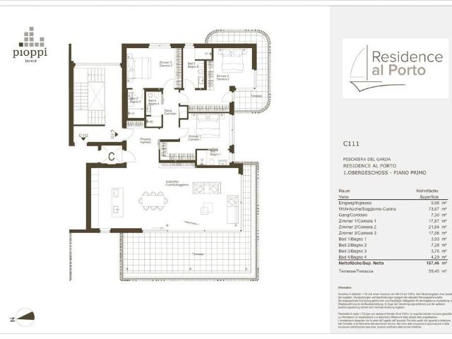 Appartamento in vendita a Peschiera del Garda, Verona