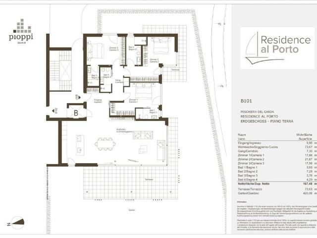 Appartamento in vendita a Peschiera del Garda, Verona