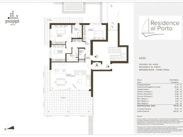 Appartamento in vendita a Peschiera del Garda, Verona