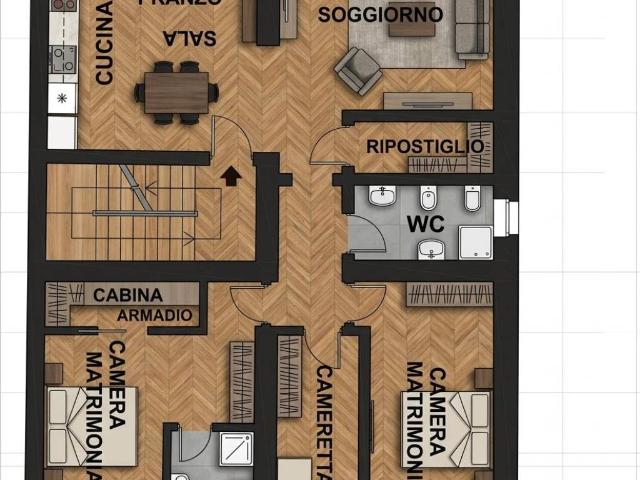 Appartamento in vendita a Rughi, Porcari