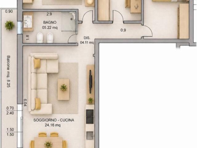 Appartamento in vendita a Ravenna, Reggio Emilia