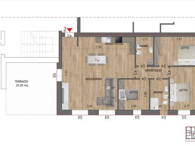 Appartamento in vendita a Carrozzone-Betonica, Re