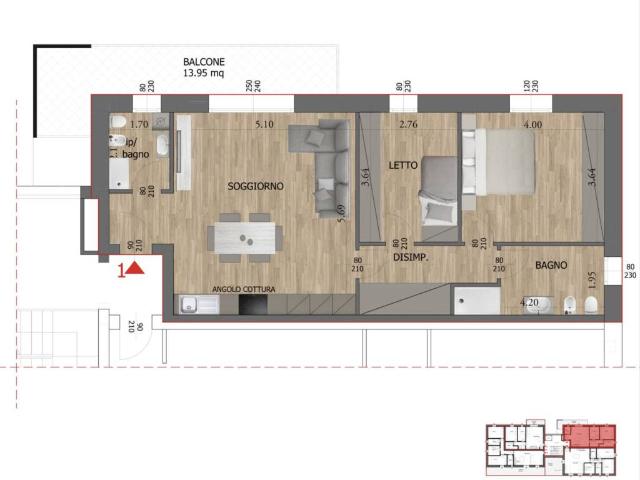 Appartamento in vendita a Carrozzone-Betonica, Re