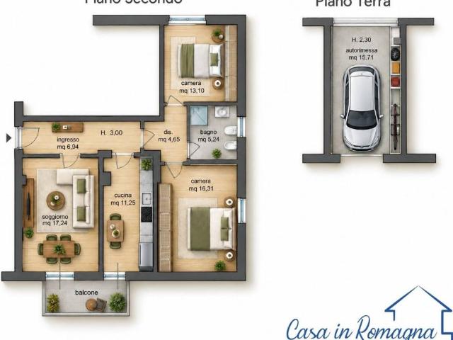 Appartamento in vendita a Grotta Rossa, Rimini