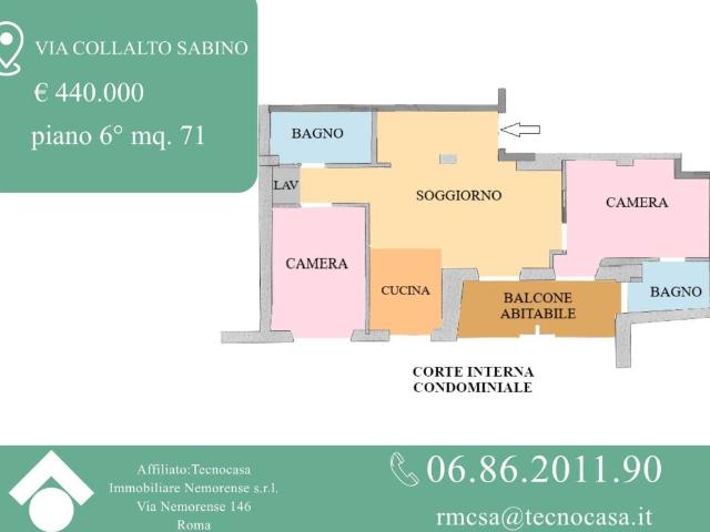 Appartamento in vendita a Trieste, Roma