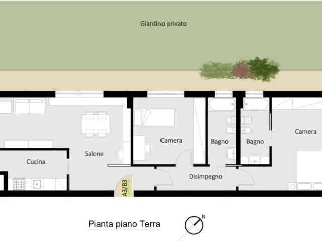 Appartamento in vendita a Axa, Roma Capitale