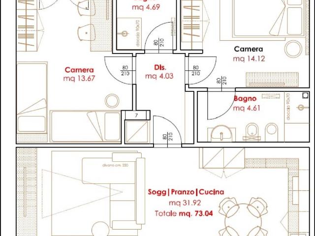 Appartamento in vendita a Fornace, San Clemente