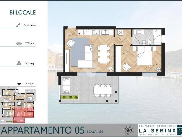 Appartamento in vendita a Sarnico, Bergamo