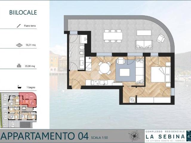 Appartamento in vendita a Sarnico, Bergamo