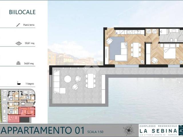 Appartamento in vendita a Sarnico, Bergamo